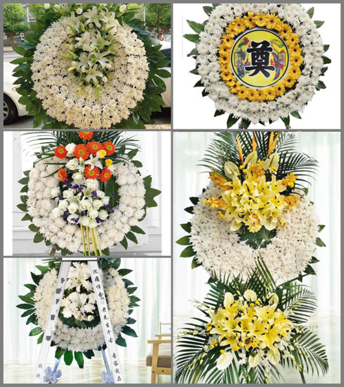 山东青岛胶州市洋河镇河西李村花圈速递